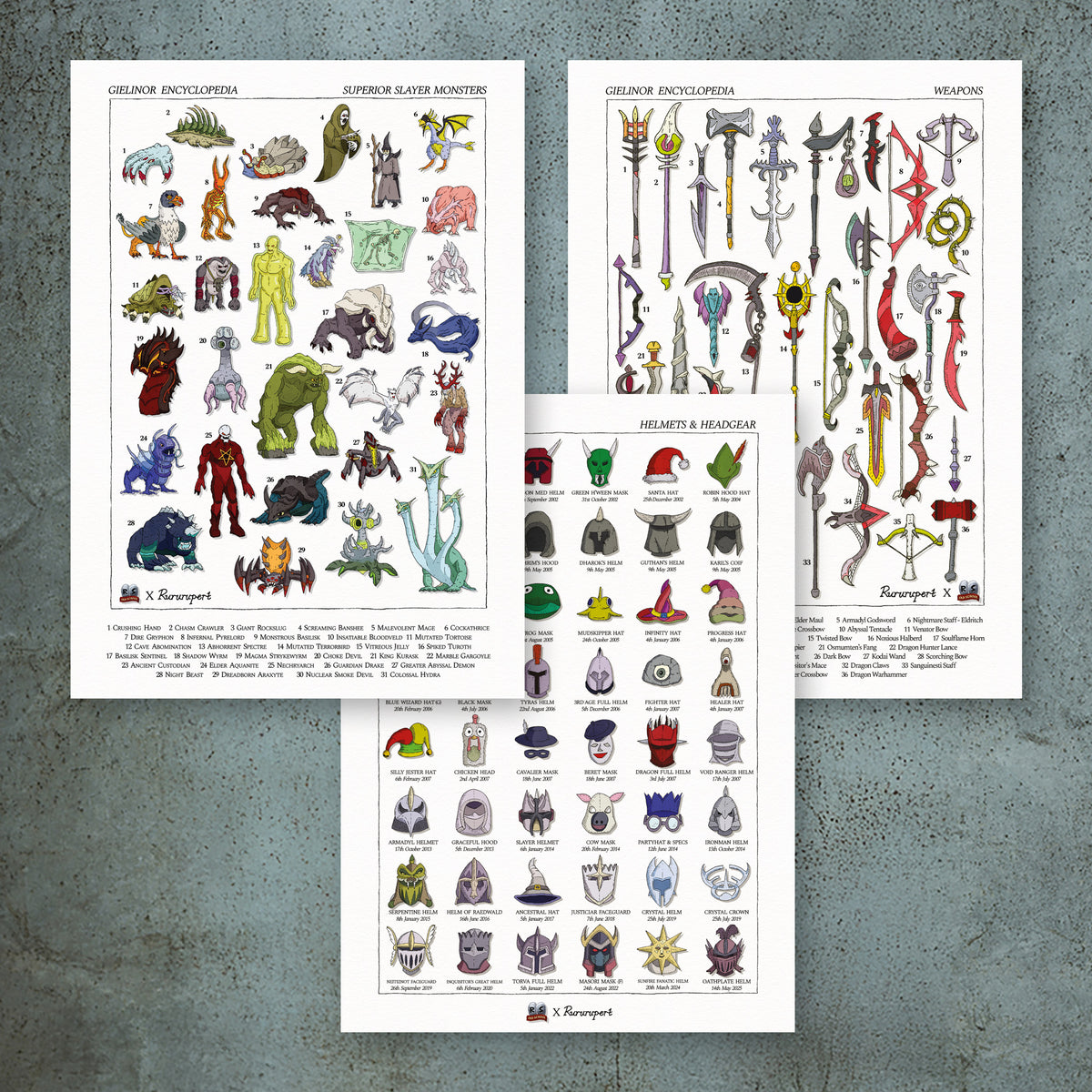 OSRS Encyclopedia Art Prints
